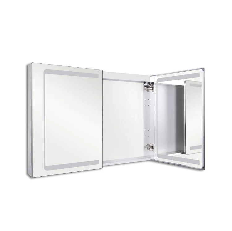 CE ROHS IP44 Cosmetic Vanity LED Light Useful Bathroom Mirror Cabinet