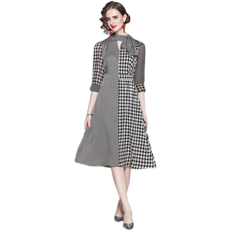 

Favorite sustainable functional velvet fabric type plaid pattern type casual dress