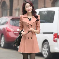 

C57804S Korean fashion new design slim fit women long overcoat