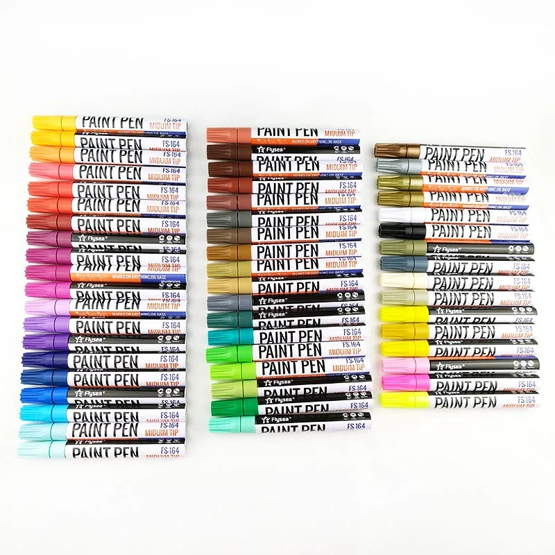 

FS-164 Oil Based Marker 12/18/25/28 Different Colour Tire Paint Marker Art Paint Pens