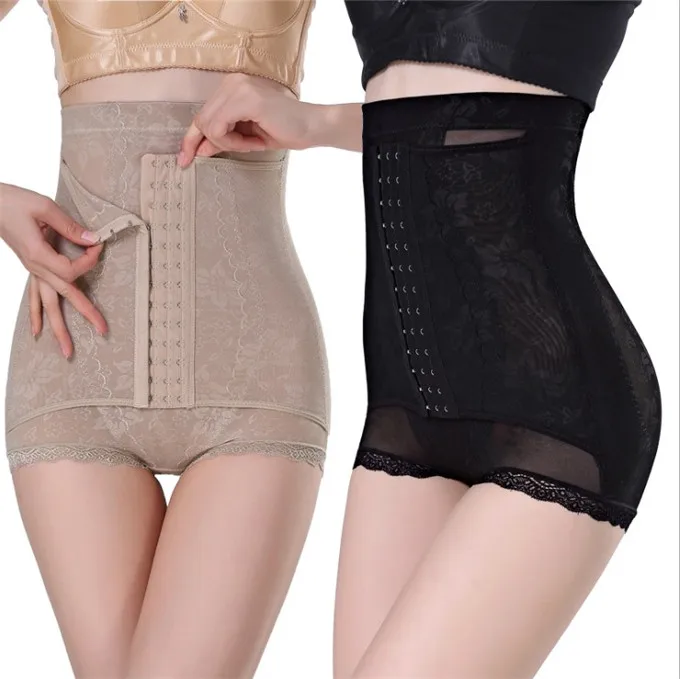 

Women Slimming Underwear Abdomen High Waist Cincher Hip Body Corset Control Shaper Pants, Black complexion