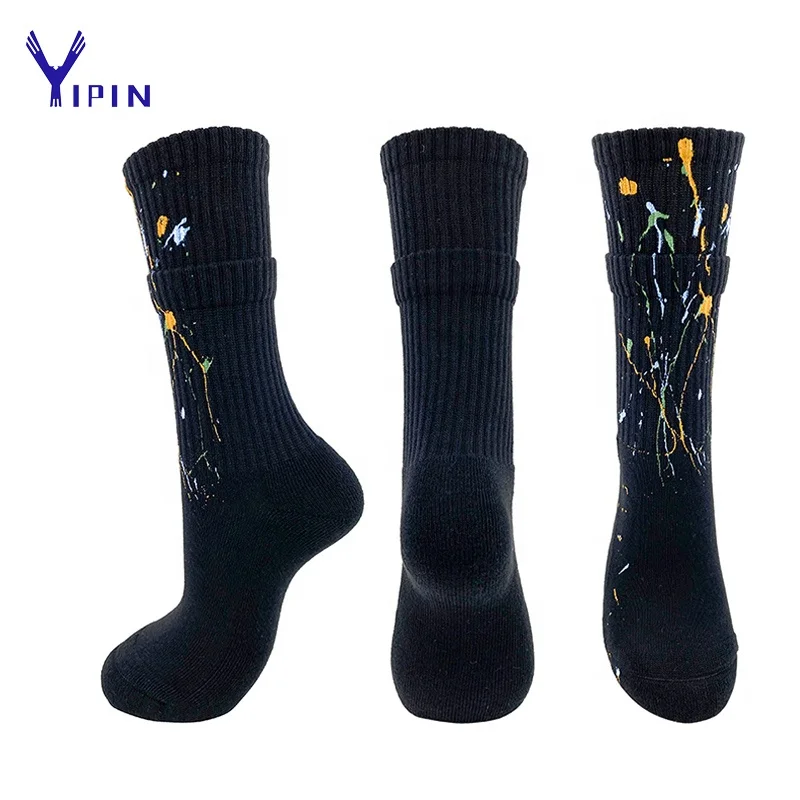 

wholesale colorful custom designer unisex cotton knitted fancy socks