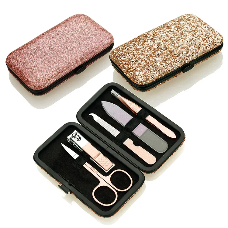 

Luxury Love Gift Podiatry Nail Clipper Set Manicure Pedicure Nail Cutter Set for Women, Rose gold/pink