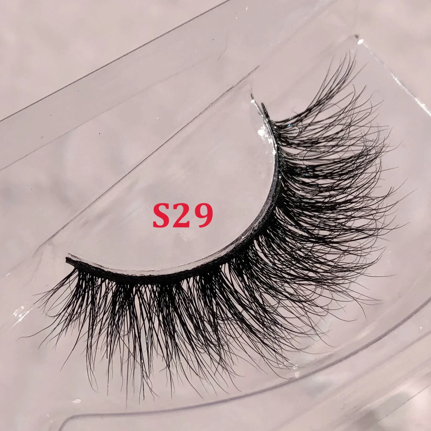 

iShero wholesale lash handmade 100% private label lashes 3D 6D real mink eyelashes with eyelash storage, Black