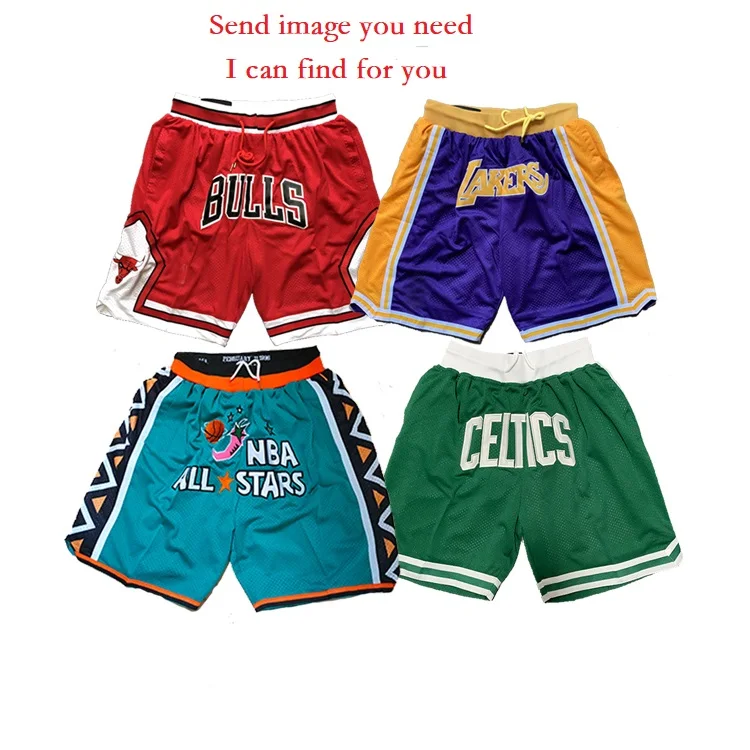 

Wholesale Men Blank Bryant Jordan Bulls Team Jersey Custom Logo Mesh Short 90s Basketball Shorts, Custom color