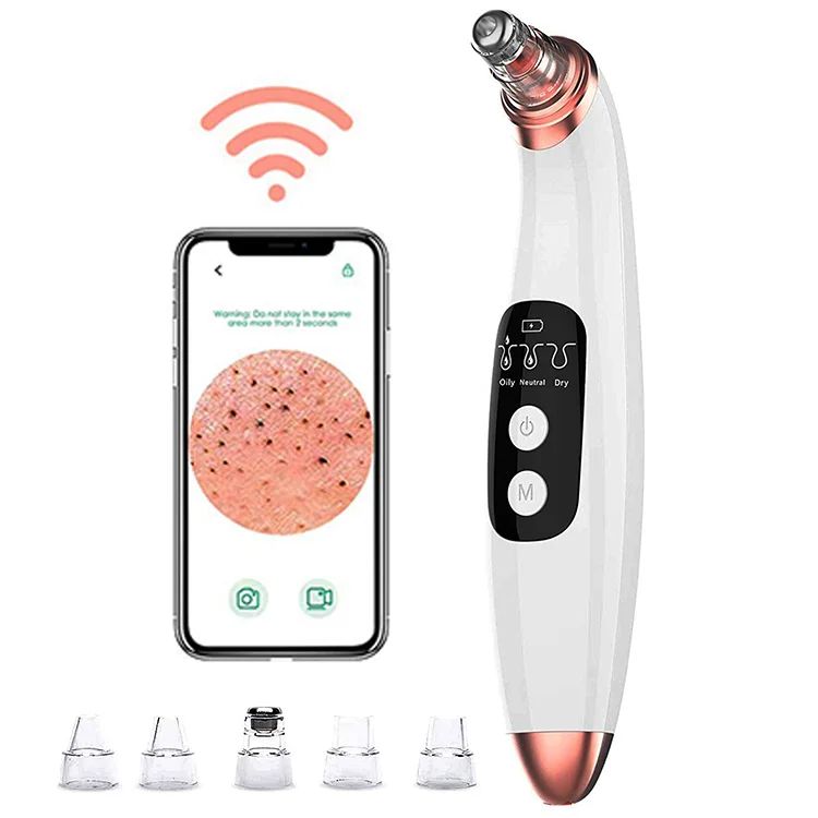

Valdus Portable Facial Blackhead Remover With Hd Camera Wifi Pore Beauty Machine Vacuum Blackhead Remover