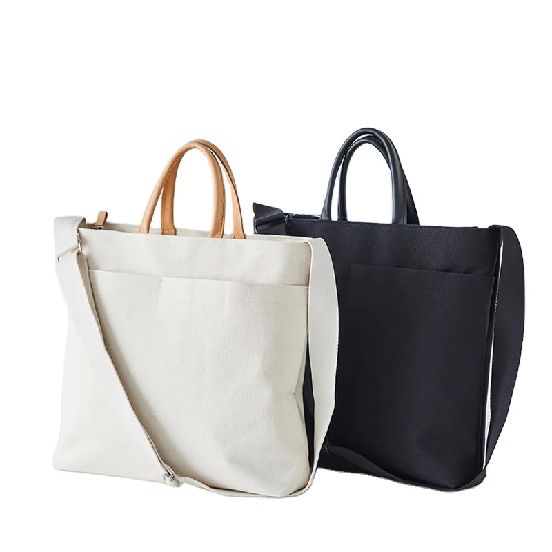 

New Custom Canvas Messenger Tote Bag Japan Style Large Single Shoulder Bags