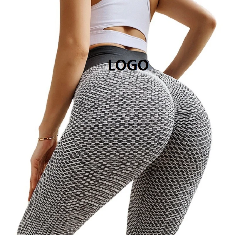 

factory manufacturer Peach Hip Sexy High waist Bodycon Honeycomb mesh legging Butt Lift Fitness Leggings Squat Proof Leggings, Customized colors