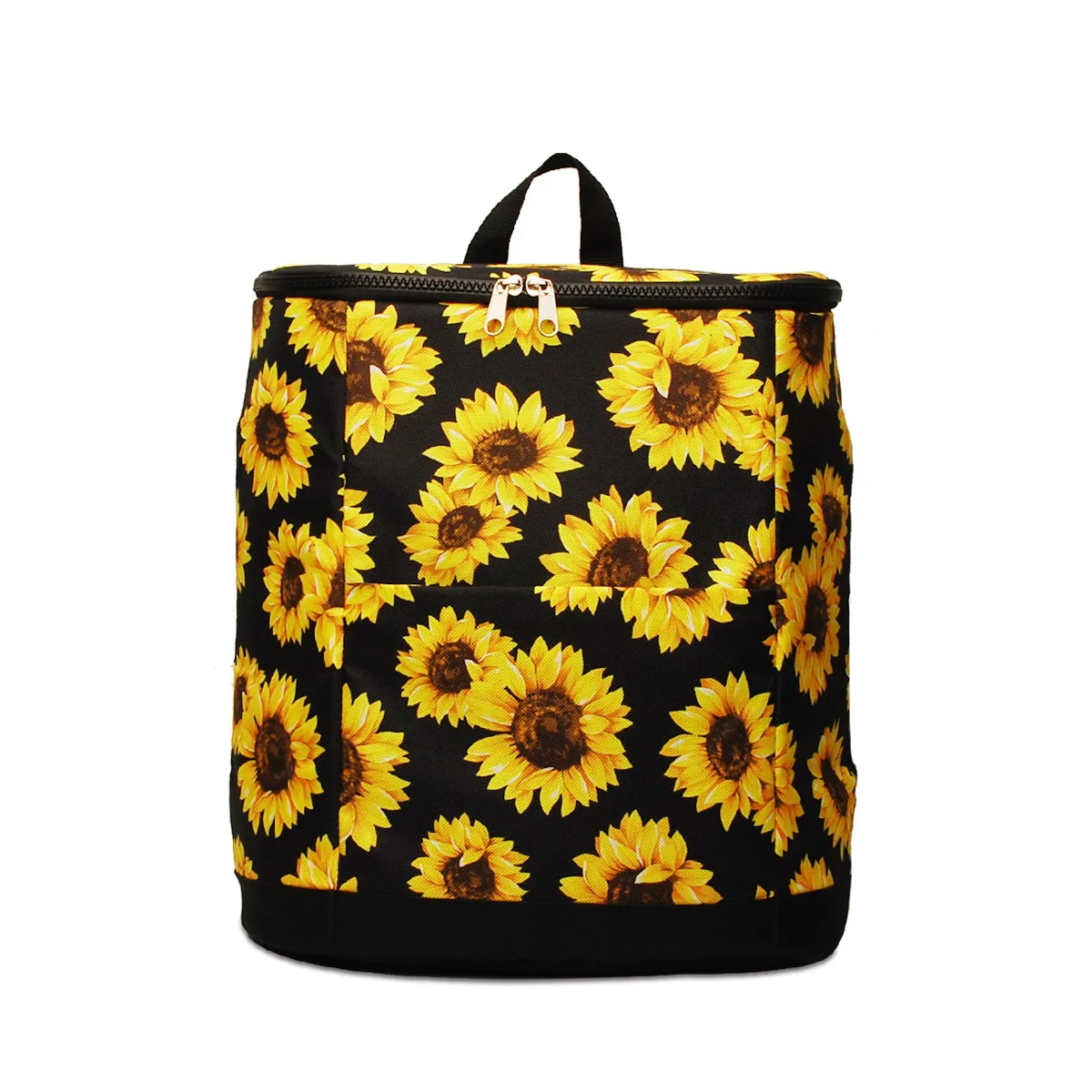 

Customized Sunflower Printing Cooler Backpack Waterproof Insulated Lunch Bag Large Capacity Travel Cooler Bag, 4 colors