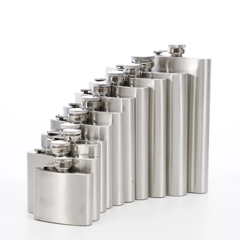 

1-18 oz stainless steel hip flask