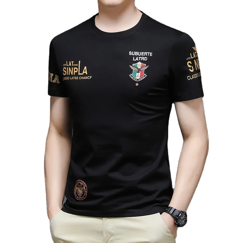 

wholesale The highest quality men's t-shirt 100% cotton t shirt printing playeras hombre