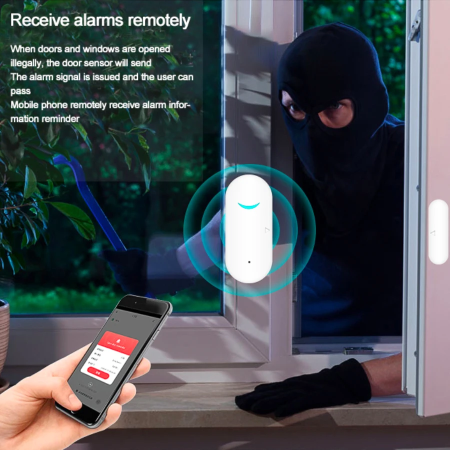 HiYi China manufacture hot sale zigbee 433 Hz remote check Window and Door Alarm - ANKUX.COM