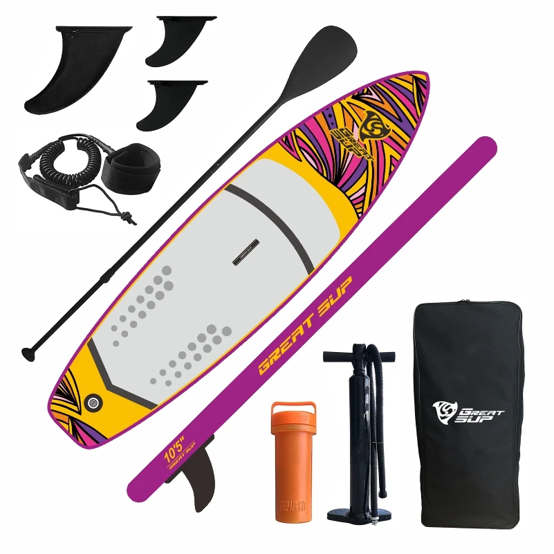

sup yoga paddle board with fins inflatable surfboard sup paddle board stand up surfing board isup