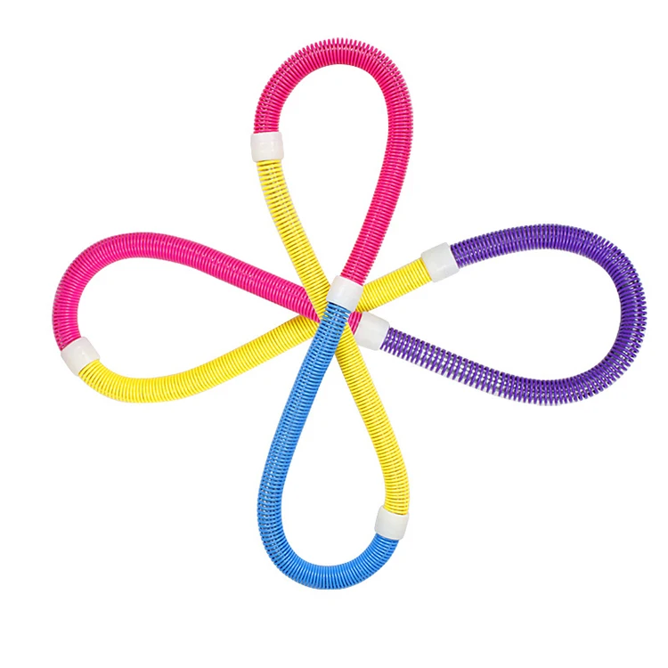 

Hot sale Adult spring hula hoops Multifunctional Adults Fitness Exercise Women Soft spring Hula Hoops, Colorful