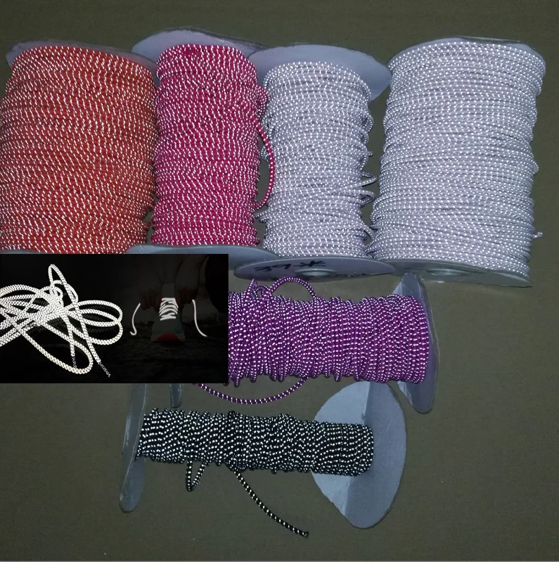 0.5mm 1mm 1.5mm 2mm 3mm 5mm Single Side Reflective Yarn for Embroidery -  China Reflective Yarns and Reflective Thread price