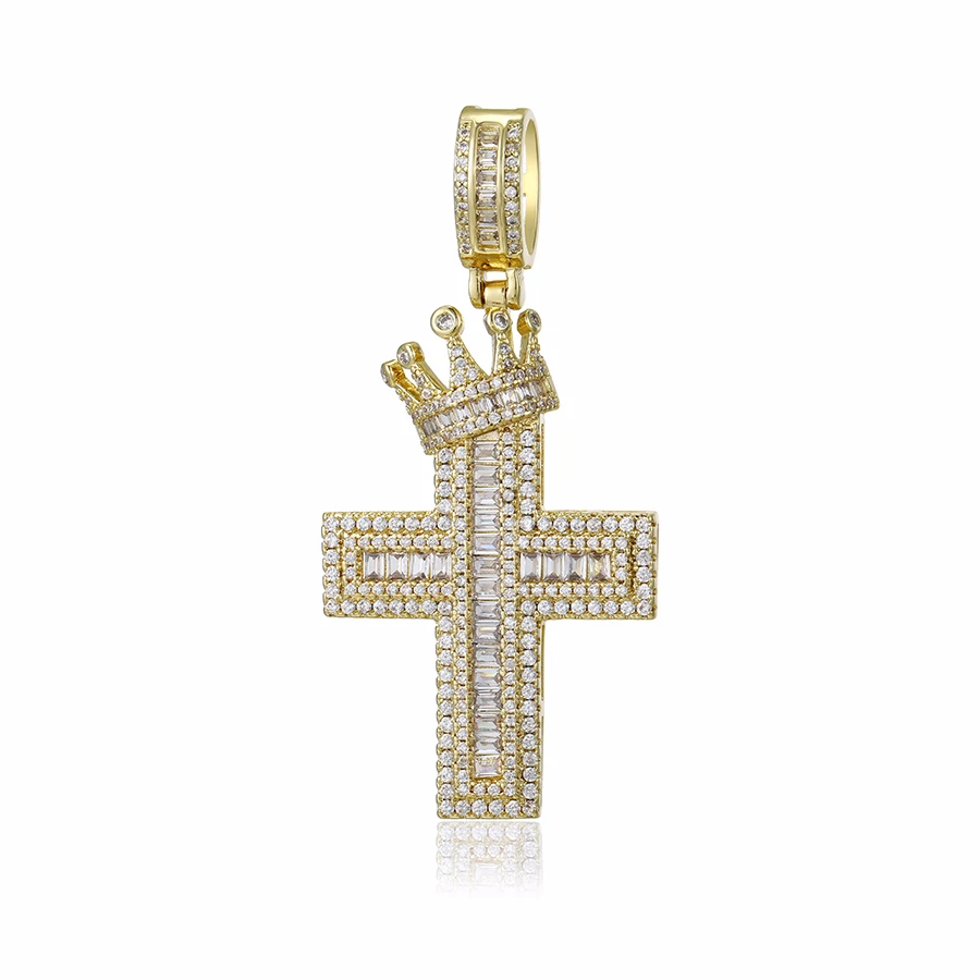 

P220815 Xuping Jewelry Religious Series Cross diamond crown cool new pendant no chain matching pendant