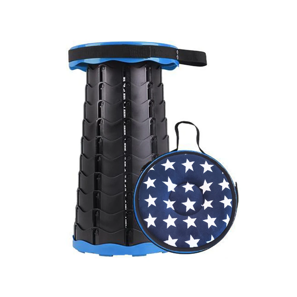 

Outdoor Indoor Portable Retractable Folding Stool Collapsible Multipurpose Folding Telescoping Stool