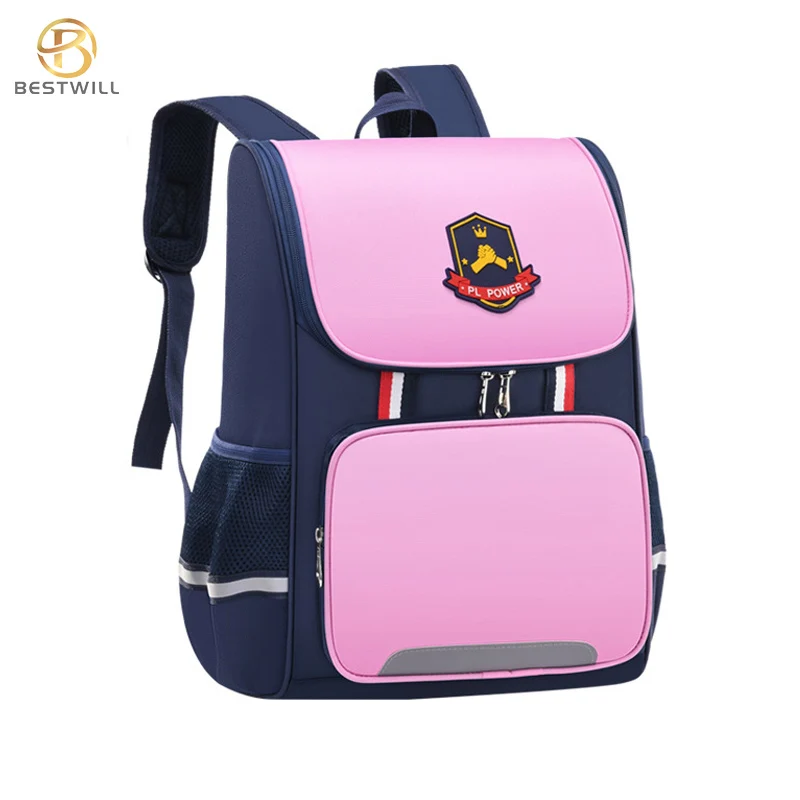 

Bestwill Venta al por mayor personalizado imprimir ninos de dibujos animados mochilas impermeables mochila escolar, Black, red, pink,royal blue