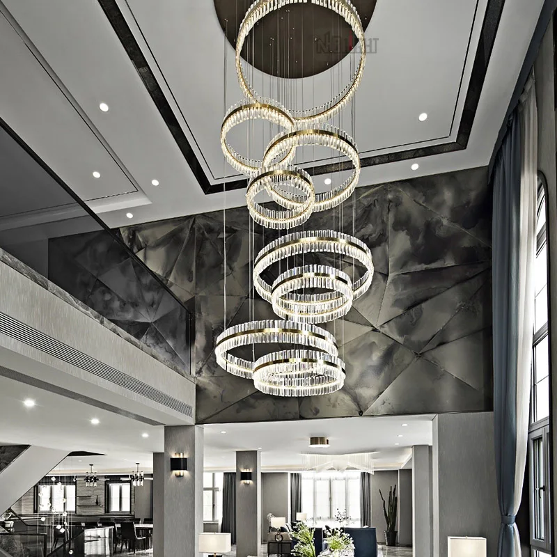 Crystal Lamp and extravagant postmodern decoration LED crystal chandelier for Living room bedroom dining hallway