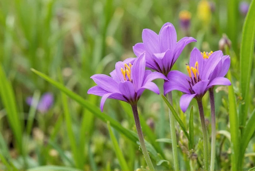 Close-up of hand harvesting saffron stigmas from crocus flowers