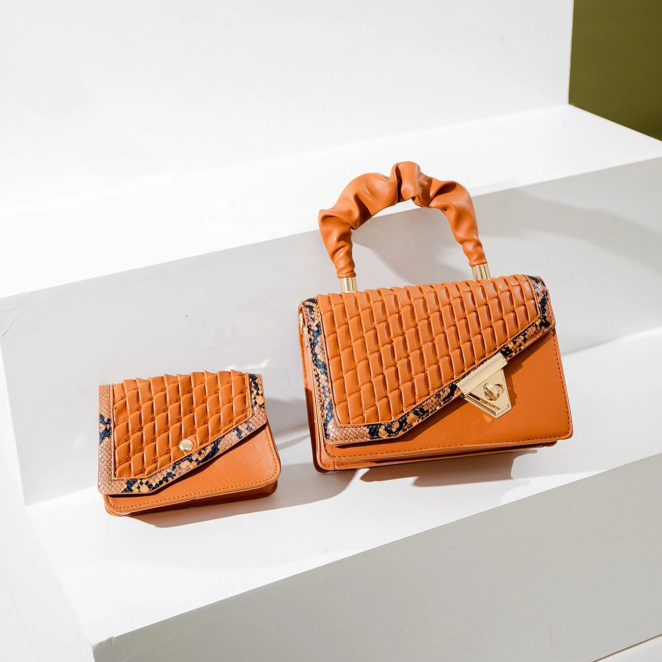 

Hot selling fashion design ladies shoulder bags snakeskin pu leather crossbody purse chain handbags for women luxury, 7 color