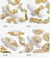 

2019 New Arrival 3d Alloy Glitter Zircon Nail Art Decorations Luxury Zircon Accessories Manicure Charms