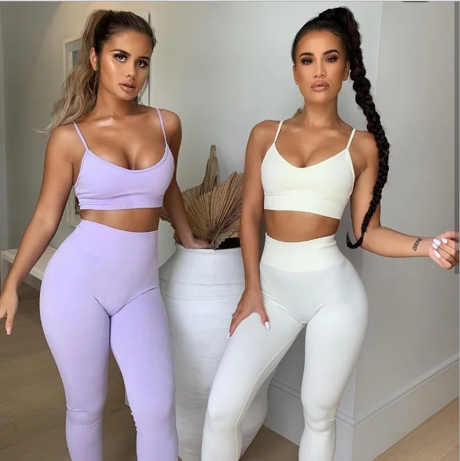

New Summer 4 pieces in one Sets Seamless Sports bra shorts leggings Sports Bra