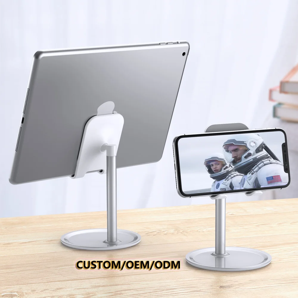 

Free Shipping 1 Sample OK FLOVEME Universal Anti-Slip Stand Desk Lazy Phone Holders Aluminium Alloy Tablet Stand Custom Accept