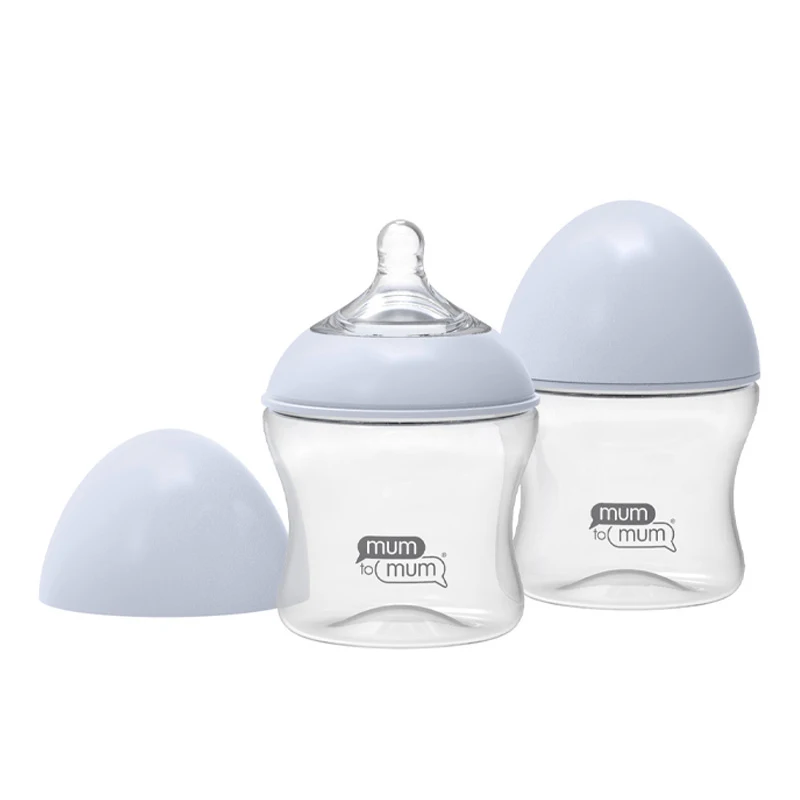 

Hand-free baby newborn boys feeding water bottles Set Kids, Blue/black