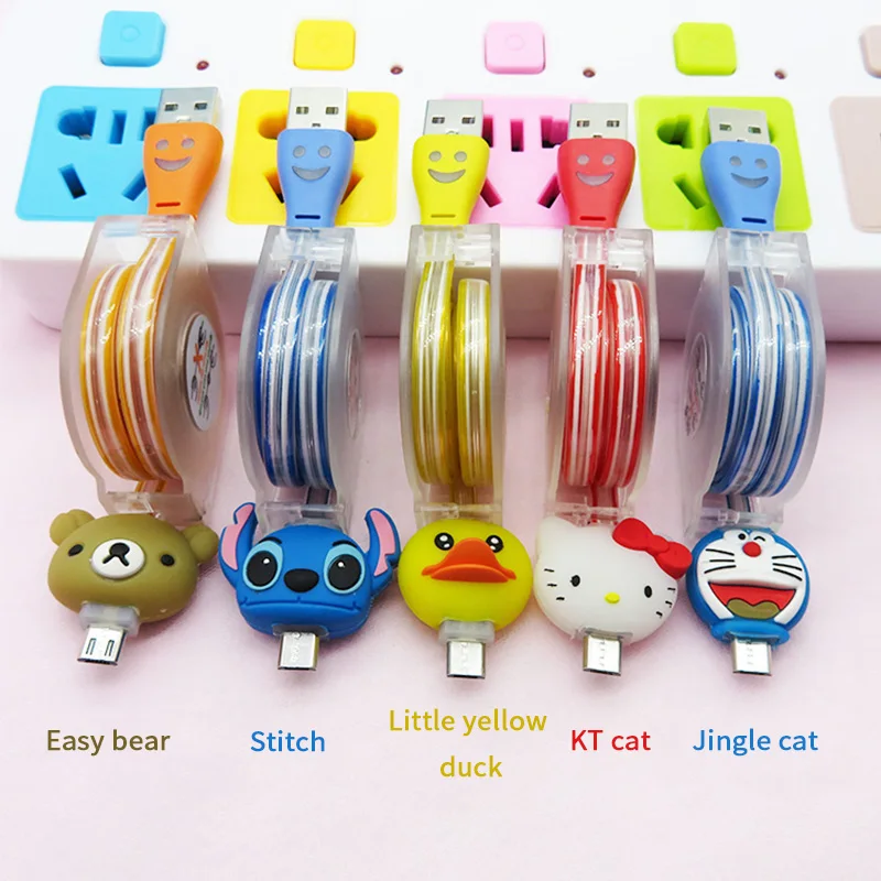 

2020 factory Mobile Phone Fast Charging Micro New Design LED Extension Charger Cable 2 In 1 USB Data Cable Charger Wholesale USB