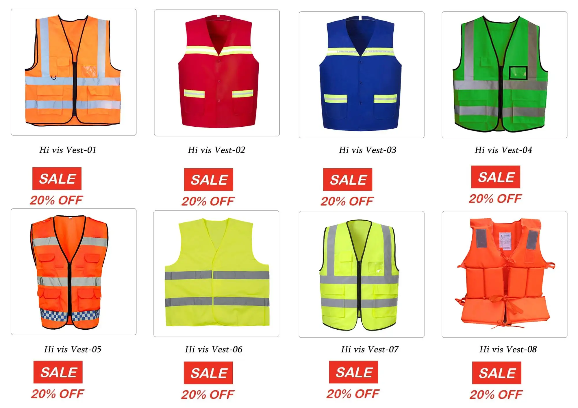 custom reflective safety vest