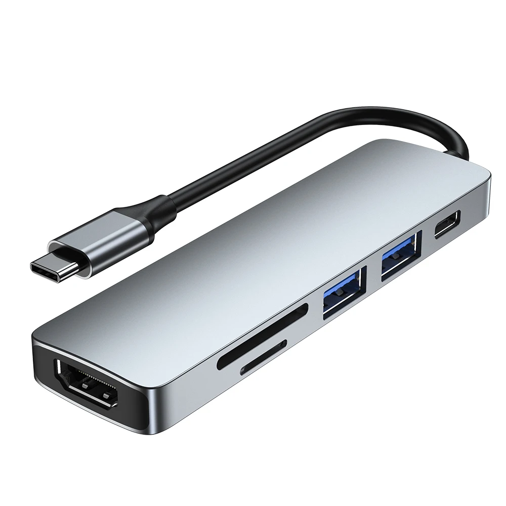 

AD-033 6-in-1 Docking Station USB-C to Port converter Adapter Usb C Hub