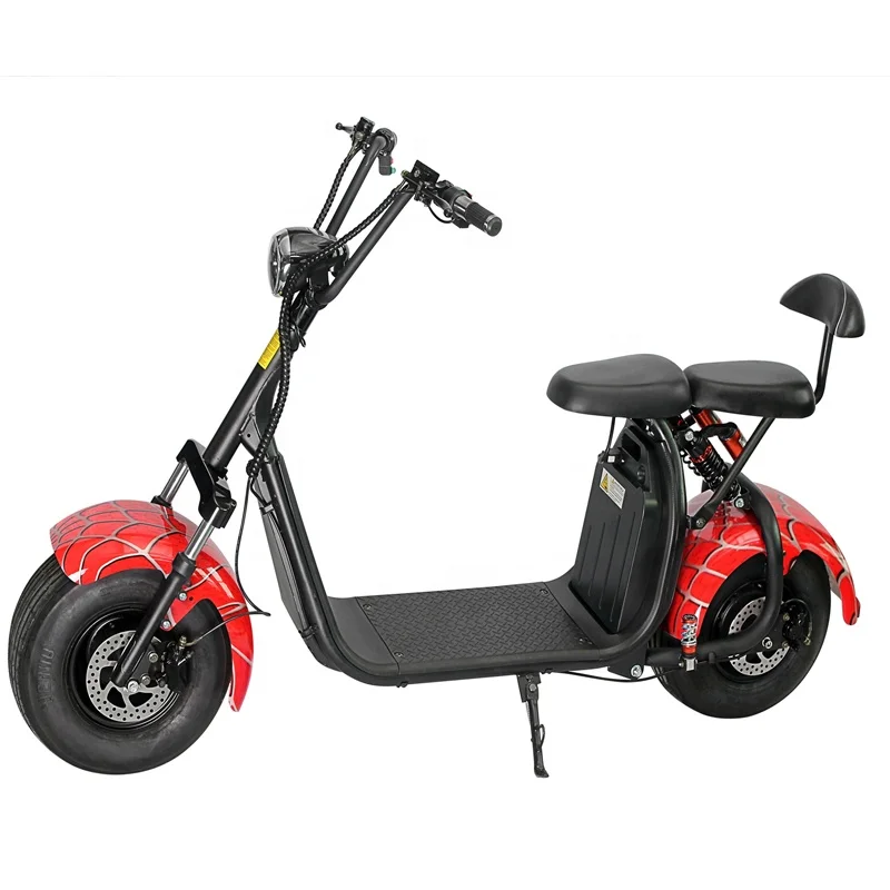 

1500w 2000w 3000w 60V20A/40A eec coc electric motorcycle scooter citycoco scooter with removable battery, Black