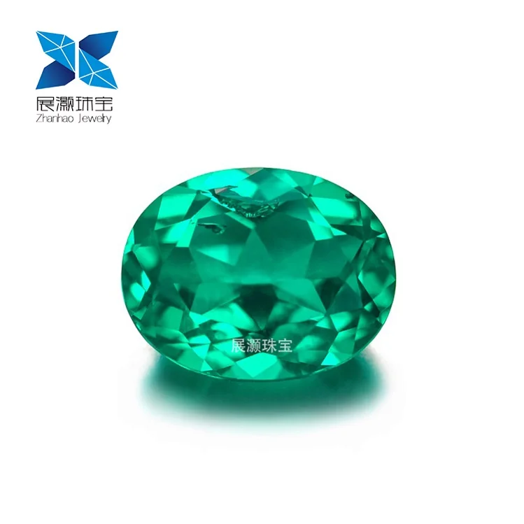 

Zhanhao Jewelry hydrothermal emerald Pakistan green emerald stone high China emerald jewelry, Vivid green