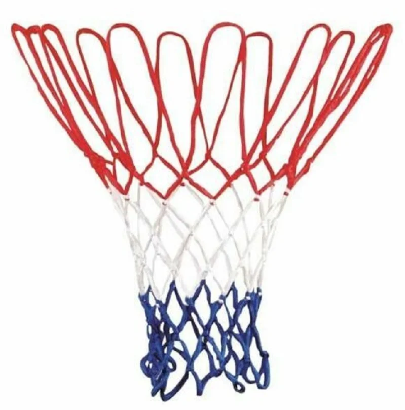 

Basketball Net Hoop Netting Red White Blue Standard Nylon Goal Rim Mesh Durable