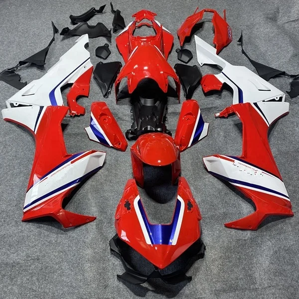 

2021 WHSC ABS Injection Fairing Kit Red Color For Honda CBR1000 17-18 Motorcycle Knight Cover Custom Body Pattern painted Kit, Pictures shown