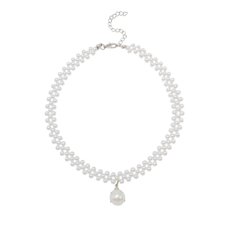 

Hainon jewelry Chokers Necklaces round cz fashion pearl necklace for women Best festival gift