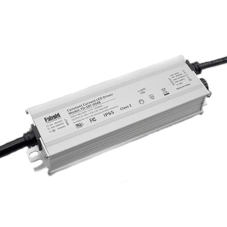 5 Years Warranty 27V 54V 55W Triac Dimmable Constant Current Led Driver For Led Lighting