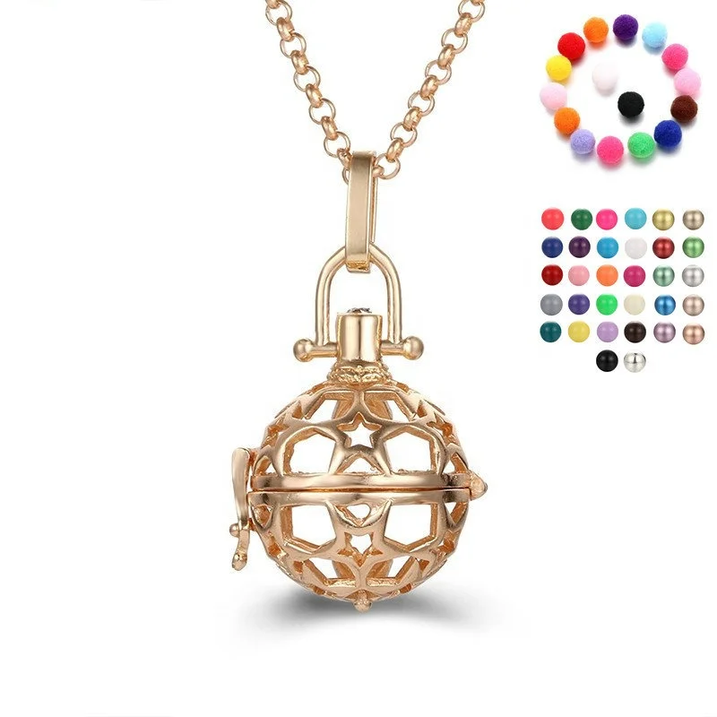 

Hot Musical Maternity Pregnancy Chime Harmony Bola Pregnant Women Belly Bola Cage Pendant Necklace, Gold/antique silver/white gold