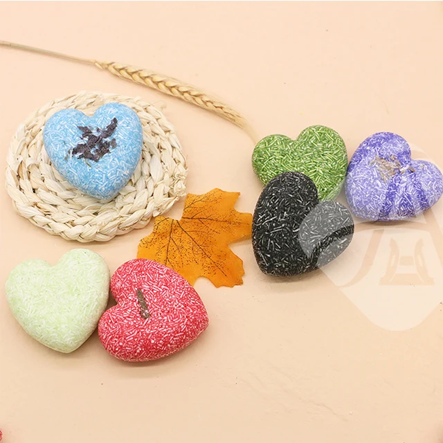 

AH Heart Shape Handmade Shampoo Soap Bar Hair Wash Soap Hair Clean Soap Bar