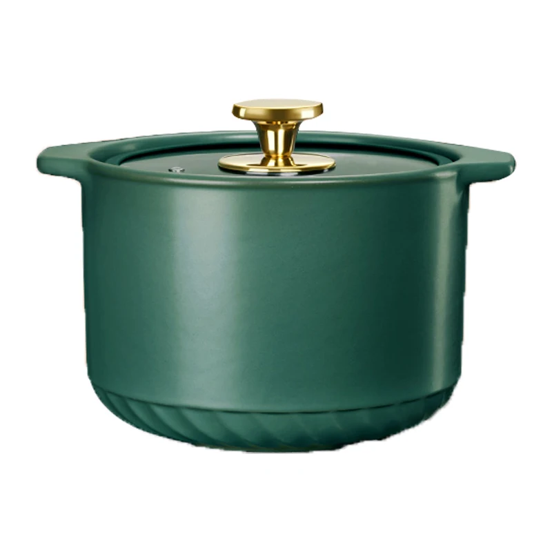 

High temperature resistant casserole pot household ceramic pot soup & stock pot, Green