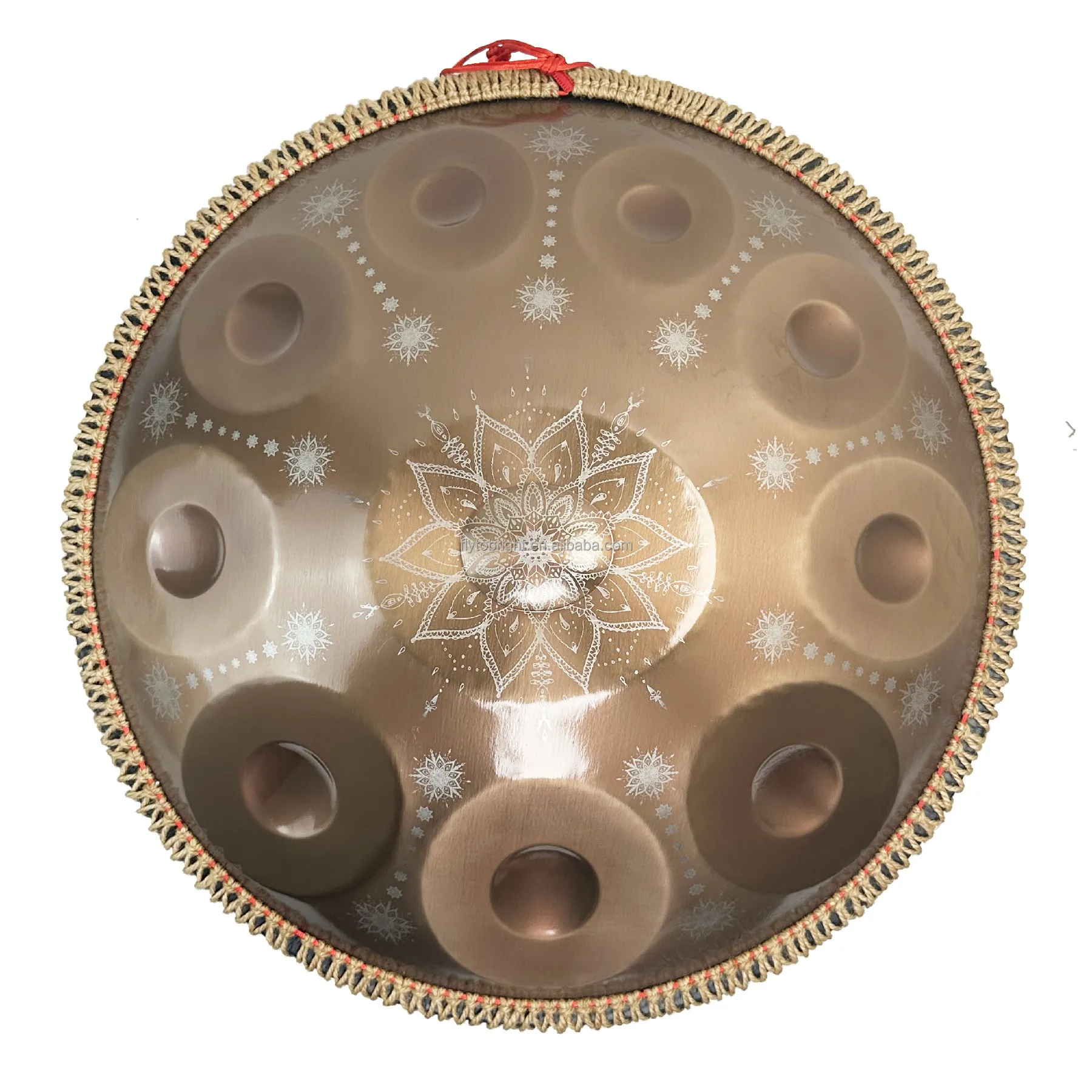 9 10 Notes Handpan Drum Musical Instrument Mandala Design in D Minor Krud With Hand Pan Bag and Stand