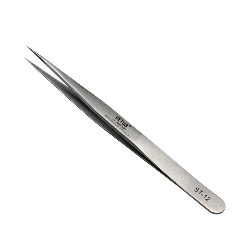 

Private Label Colorful Sharp Antistatic Vetus Tweezers Eyelash Extension, Stainless steel