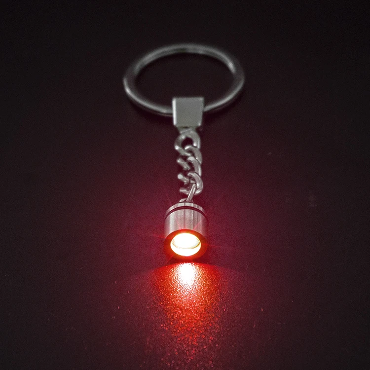 

2020 wholesale craft gift crystal rainbow keychain custom crystal led key chain with led flashlight