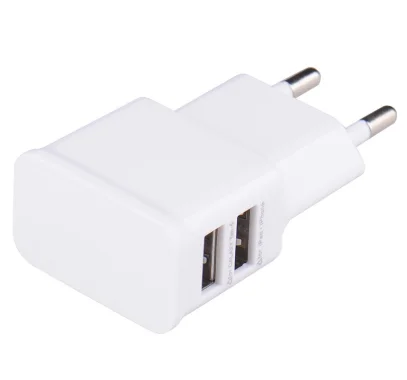 

5V 2A EU Plug Adapter USB Wall Charger For Samsung iphone Mobile Phone Charger For ipad Universal Travel AC Power Charger, White black