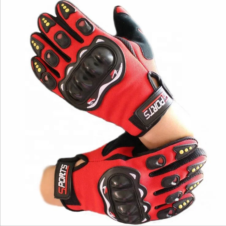 

Riding Motorbike Glove Anti-fall Breathable Protection Guantes Bicicleta De Montaa Racing Biker Motorcycle Gloves, Red, blue, black