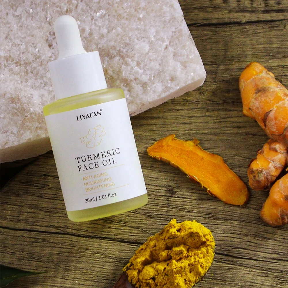 

OEM Custom Natural Vegan Tumeric Facial Essential Oil Nourishing Anti Acne Turmeric Face Serum oil