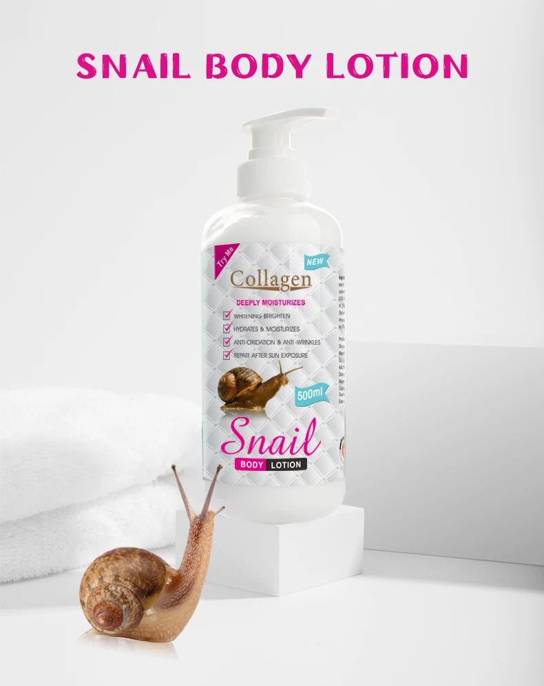 Best Body Lotion Whitening Moisturizing Snail Collagen Body Lotions