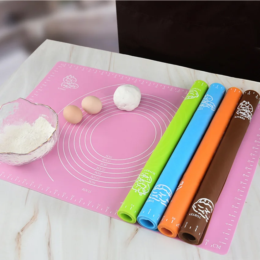 

custom full size thick heat resistant baking supplies macaroon bread large pastry nonstick oven kitchen silicone baking mat, As picture