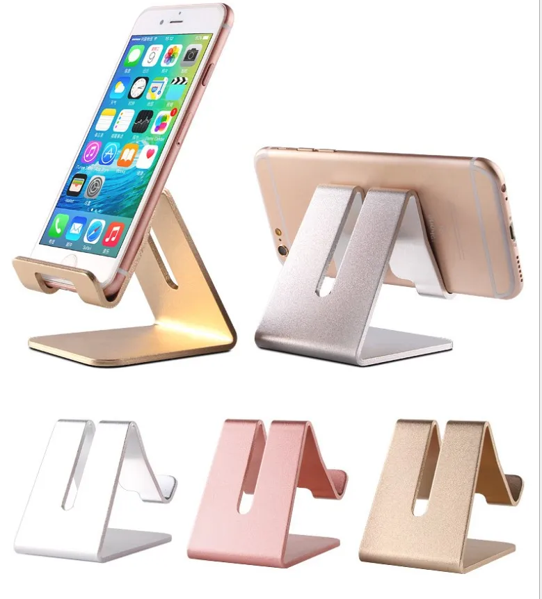 

Hand free aluminum alloy cell phone table stand holder for mobile phone